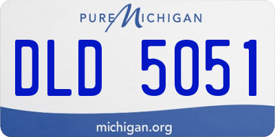 MI license plate DLD5051