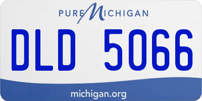 MI license plate DLD5066