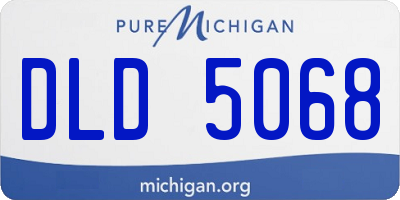 MI license plate DLD5068
