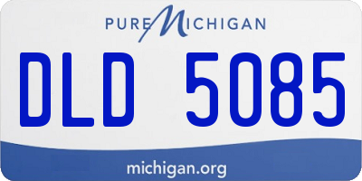 MI license plate DLD5085