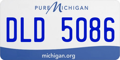MI license plate DLD5086