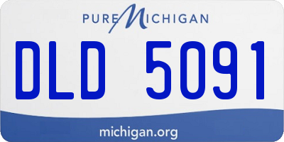 MI license plate DLD5091
