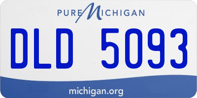 MI license plate DLD5093