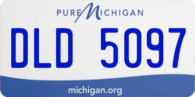 MI license plate DLD5097