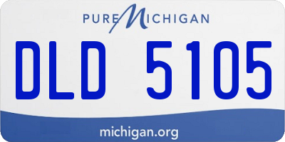MI license plate DLD5105