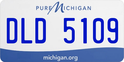 MI license plate DLD5109