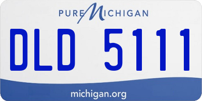 MI license plate DLD5111