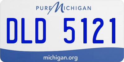 MI license plate DLD5121