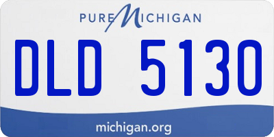 MI license plate DLD5130