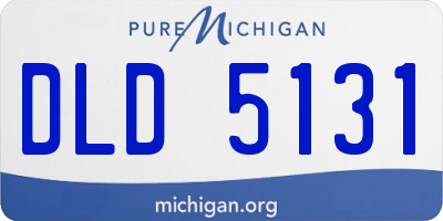 MI license plate DLD5131