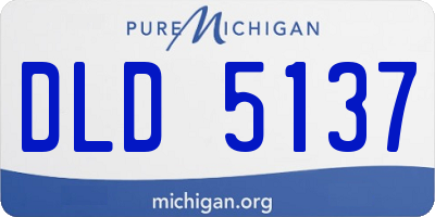 MI license plate DLD5137