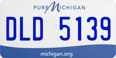 MI license plate DLD5139