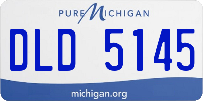 MI license plate DLD5145
