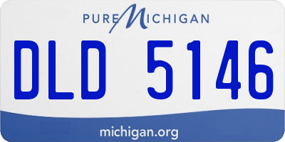 MI license plate DLD5146