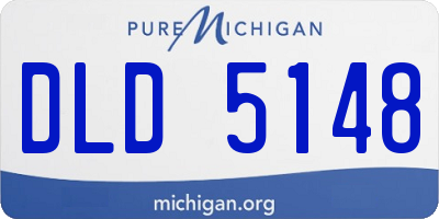MI license plate DLD5148