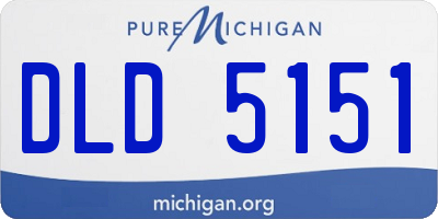 MI license plate DLD5151