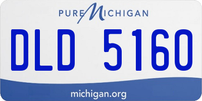 MI license plate DLD5160