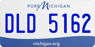 MI license plate DLD5162
