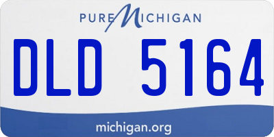 MI license plate DLD5164