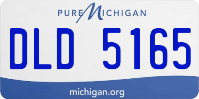 MI license plate DLD5165