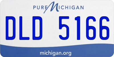 MI license plate DLD5166
