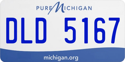 MI license plate DLD5167