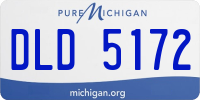 MI license plate DLD5172
