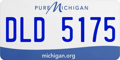 MI license plate DLD5175