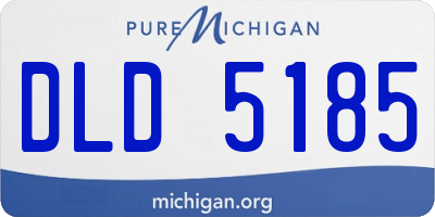 MI license plate DLD5185