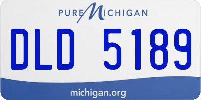 MI license plate DLD5189