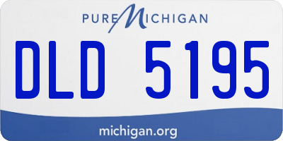 MI license plate DLD5195