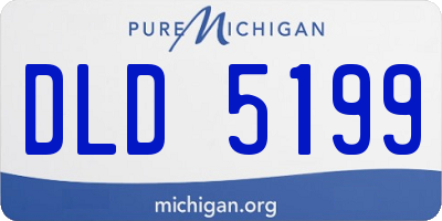 MI license plate DLD5199