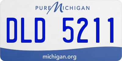 MI license plate DLD5211