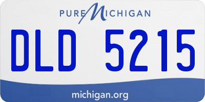 MI license plate DLD5215