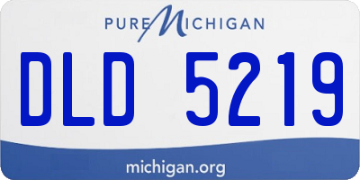 MI license plate DLD5219