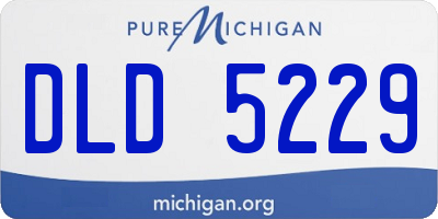 MI license plate DLD5229