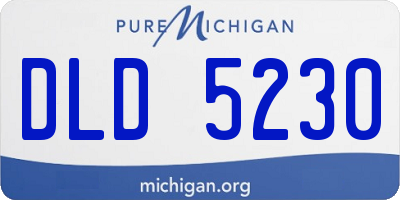MI license plate DLD5230