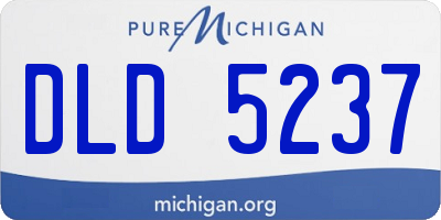 MI license plate DLD5237