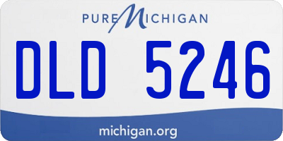 MI license plate DLD5246