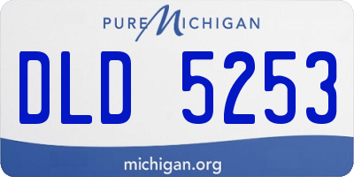 MI license plate DLD5253