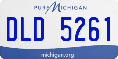MI license plate DLD5261