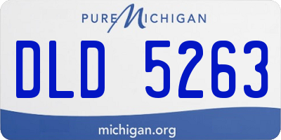 MI license plate DLD5263