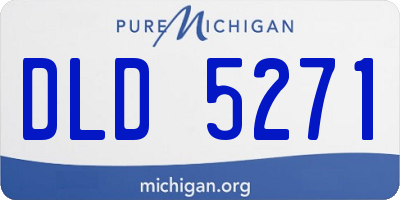 MI license plate DLD5271
