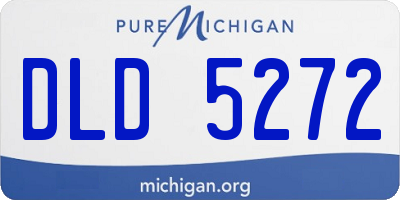 MI license plate DLD5272