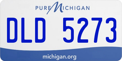 MI license plate DLD5273