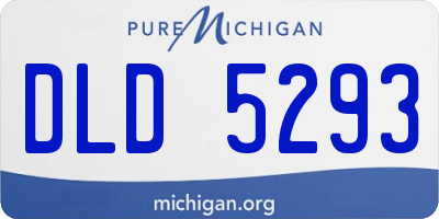 MI license plate DLD5293