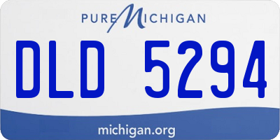 MI license plate DLD5294