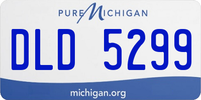 MI license plate DLD5299
