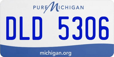 MI license plate DLD5306