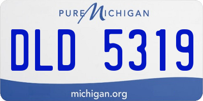 MI license plate DLD5319